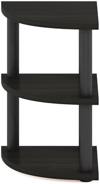 Furinno Turn-N-Tube Kitchen Countertop Organizer, 3-Tier Corner Countertop Organizer Shelf, Corner Shelf, for Kitchen, Pantry, Organizers and Storage, Espresso - Image 6