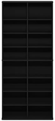 Furinno Jaya DVD Shelf, 16-Shelf Wide CD Rack, Media Shelf with Adjustable Shelves, 8 x 2 DVD Storage Cabinets for CD Bluray Game Disc, Easy Assembly, for Living Room, Home Office, Americano - Image 7