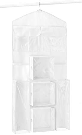 Whitmor 2-Sided Hanging Gift Wrap Organizer, Clear - Image 4