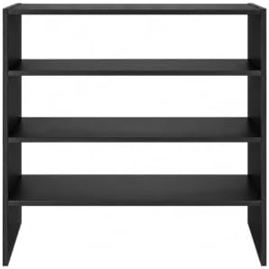 Whitmor Wood Shoe Rack, Stackable Storage Shelf, 24" Wide, Black, 2 Pack - Image 7