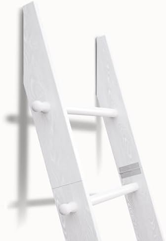 TEAKMAMA 6-Tier 5.4ft Blanket Ladder with Hanging Knobs White - Image 6
