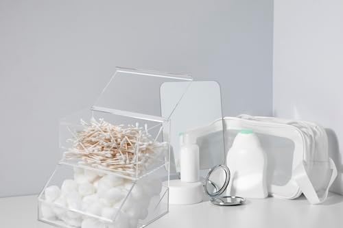 Inevibe Laundry Pod Holder & Dryer Sheet Dispenser with Lids, 2 Compartment - Image 6