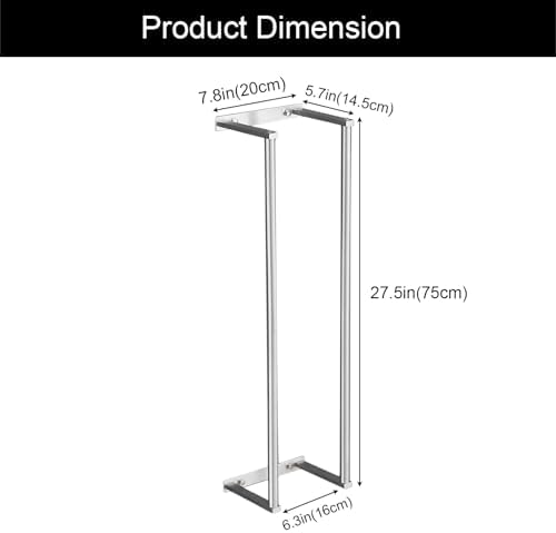 Towel Racks for Bathroom, NEWRAIN Stainless Steel Rolled Towel Storage Wall Mounted Bath Towel Holder for Folded Large Towel Washcloths, Bathroom Organizing Brushed Nickel - Image 5