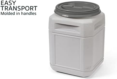 Mighty Tuff Airtight Dog Food Storage Container – 10 Gal, up to 40 lb Capacity – Cat and Dog Food Container with Twist Lid & Handles – BPA-Free, Made in USA - Image 7