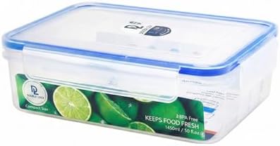 Tribello 50 oz Airtight Food Storage Containers with SnapTight Lids – Clear, Stackable, BPA-Free Meal Prep Containers for Kitchen, Freezer & Pantry Storage – 6-Pack - Image 2
