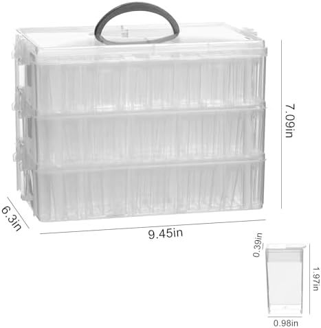 VTG Diamond Painting Storage Container, 240 Grids, Bead Organizer for Art Supplies, Jewelry Craft Storage Box - Image 6