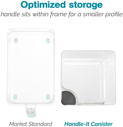 Polder Handle-It Canister, BPA-Free Plastic, Stackable Kitchen Storage Container, Air-Tight Food Storage Solution for Pantry, Counter, and Refrigerator Organization, 2.75-Quart - Image 6