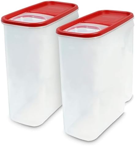 Rubbermaid Premium Modular Food Storage Containers with Lids, Clear, 18-cup Cereal Keepers - 2 Pack, Stackable Space Saving Design, Ideal for Pantry Organization and Kitchen Essentials - Image 7