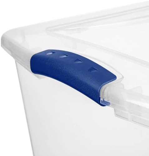 66 Qt Clear Storage Bins with Lids, Stackable Plastic Organizer (1) - Image 7