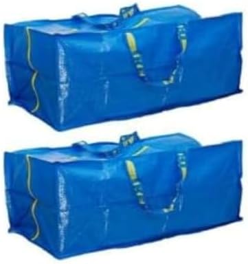 Ikea Frakta Storage Bag - Blue (2 PACK) by IKEA
