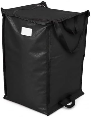 DURASACK XL 48-Gallon Zipper Top Heavy Duty Storage Tote Bags, Black by DURASACK