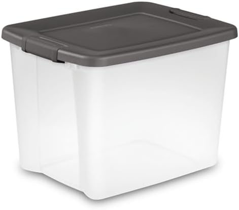 Sterilite ShelfTote, Clear Plastic Storage Bins, 50 Quart, 6-Pack - Image 6