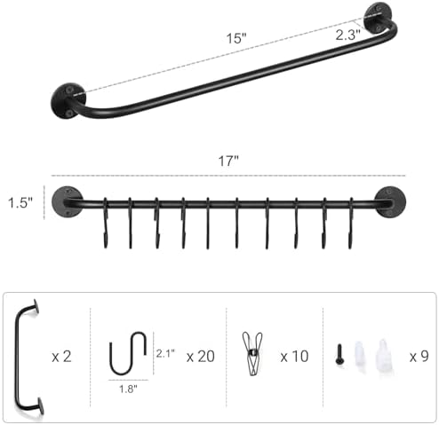 Mkono Hat Organizer Hat Rack for Wall Storage Holder with 20 Hooks Set of 2 - Image 6