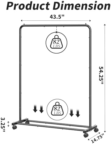 Simple Trending Clothing Rack, Portable Garment Rack, Clothes Rack, Black - Image 6
