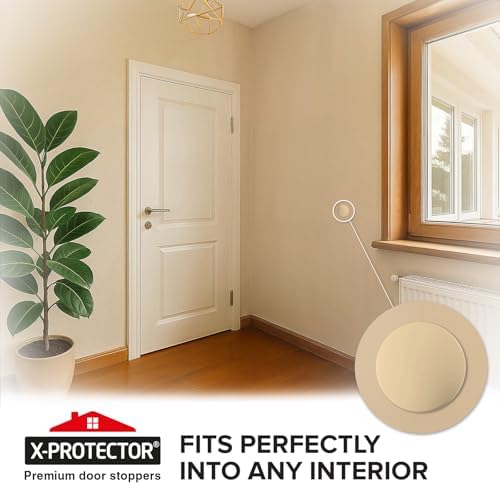 X-Protector Door Stoppers for Wall - 4 PCS, 3.15" Self-Stick Wall Protector - Image 6