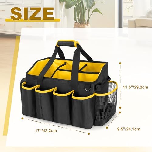 PGmoon Extra-Large Cleaning Caddy Organizer Bag with Handle - Image 6