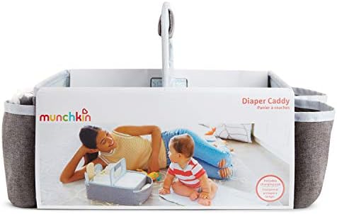 Munchkin® Portable Diaper Caddy Organizer, Grey 1 Count (Pack of 4) - Image 6
