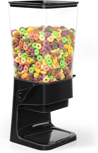 Cereal Dispenser Countertop Large Cereal Containers Storage Black,3 pack - Image 6