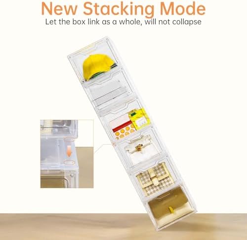 6 Pack Clear Storage Bins with Lids, 19 Qt Closet Organizers and Storage - Image 6