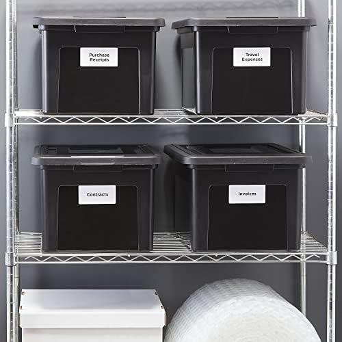 Staples Hanging File Folder Box, Storage Bin Organizer, Snap Lid - Image 6