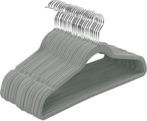 Utopia Home Velvet Hangers 20 Pack, Grey by UTOPIAHOME