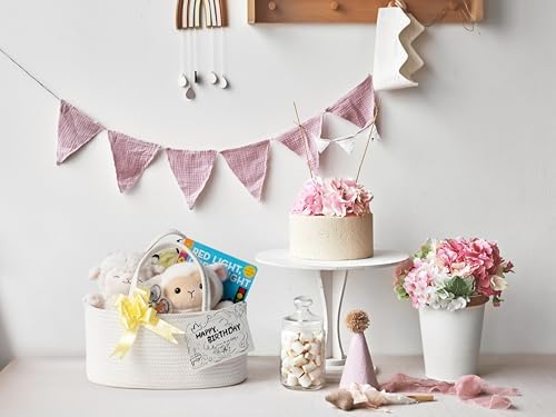 Diaper Caddy Organizer, Gift Basket for Baby Shower, Newborn Essentials - Image 6