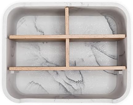 2 Pack Remote Control Holders, Desk Organizers with Dividers,White - Image 7