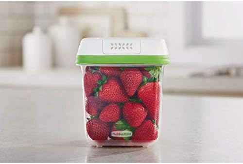 Rubbermaid FreshWorks Saver, Medium Produce Storage Container, 7.2-Cup, Clear - Image 2