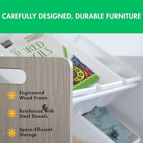 Humble Crew Kids Toy Organizer with 9 Bins, 3 Tier Storage for Playroom - Image 6