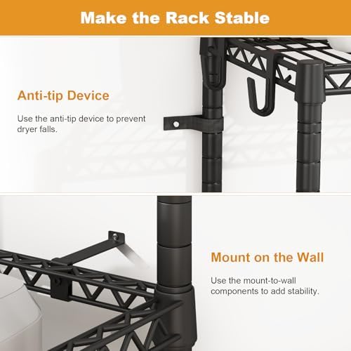 ULIFHOME U16 Upgraded Washer Dryer Stacking Rack for Narrow Laundry Room - Image 6