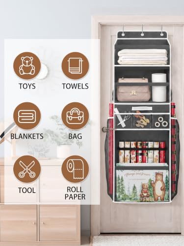 WERNNSAI Wrapping Paper Storage with Removable Drawer & Side Pockets - Image 7