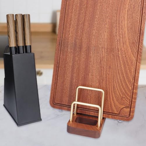Chopping Board Rack with Wood Base Multi Layer Lid Holder Baking Pan Storage Organiser Cabinet Accessory for Home Kitchen - Image 7