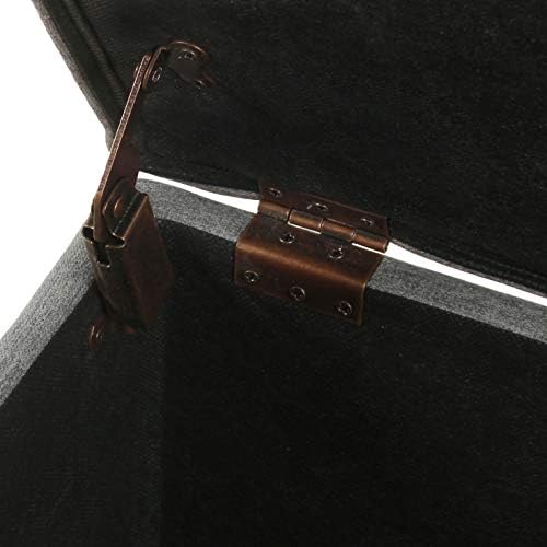 Spatial Order 24" Dinah Collection Storage Ottoman - Cool Light Gray - Image 7