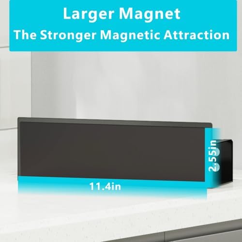 Magnetic Spice Rack for Refrigerator, Metal Spice Rack Organizer, Magnetic Shelf for Fridge 4Pack Red - Image 7