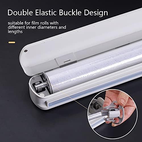 Plastic Wrap Dispenser With Cutter, Reusable Cling Film Dispenser, Cling Wrap Dispenser With Slide Cutter, Also For Aluminum Foil, Tin Foil, Baking Paper (M) - Image 6