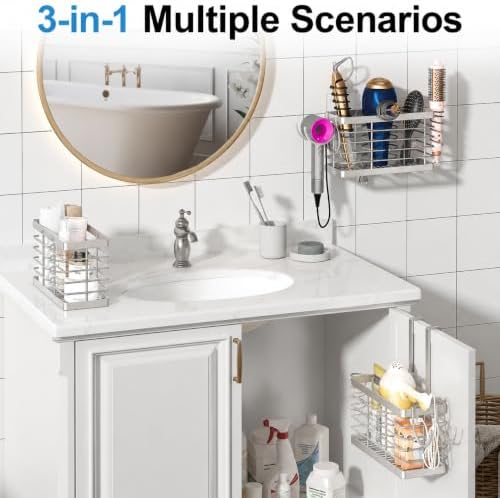 2026 Upgraded 3-in-1 Universal Hair Tool Organizer, XL Size, Sliver - Image 6
