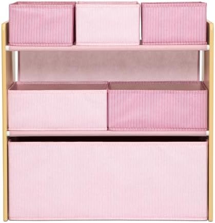 Delta Children - GapKids 6 Bin Toy Organizer - Greenguard Gold Certified, Blush Pink - Image 7