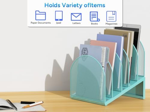 gianotter Desktop File Organizer with 5 Compartments - Image 7