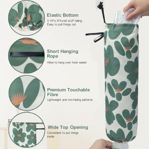 TOGETRUE Plastic Bag Holder, Lightweight Grocery Bag Holder for Plastic Bags, Wall Mount Shopping Bags Dispenser Organizer for Kitchen Pantry Outdoor (Dark Green) - Image 6