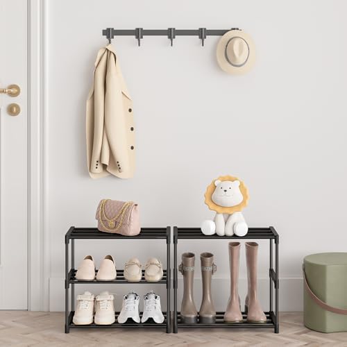 Autonomier 3 Tier Extra Small Shoe Rack (16.3" Wide), Lightweight Shelf - Image 6
