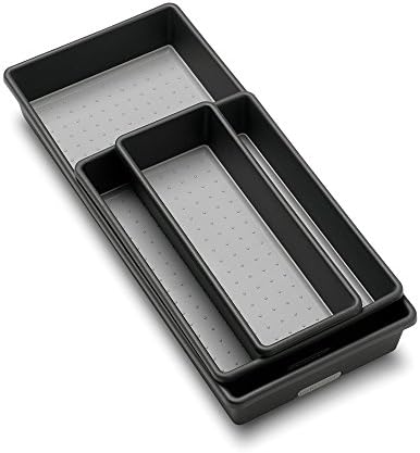 madesmart Storage Bins | Multi-Purpose | Granite | Nonslip Bottom | Set of 3, Pack of 6 - Image 7