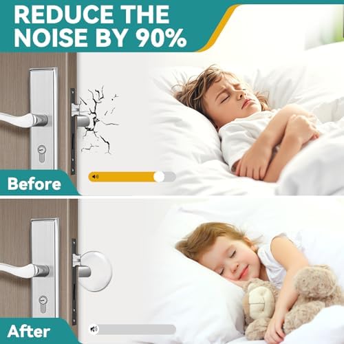Door Stoppers for Wall, 2" Clear Silicone Door Knob Wall Protectors 16 Pack - Image 6