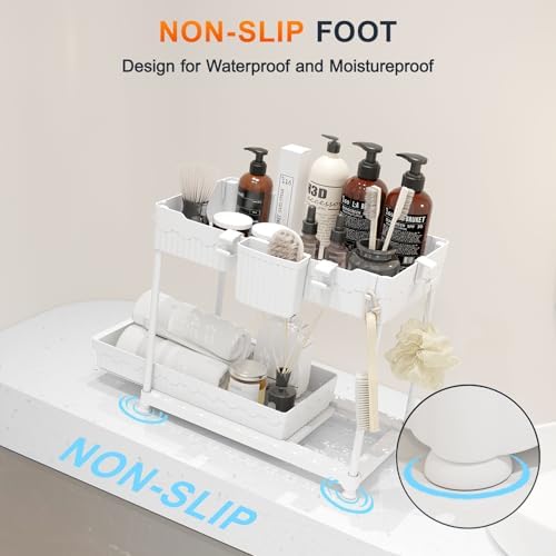 Sevenblue 4-Pack 2-Tier Under Sink Organizer with Pull Out Drawers - Image 7