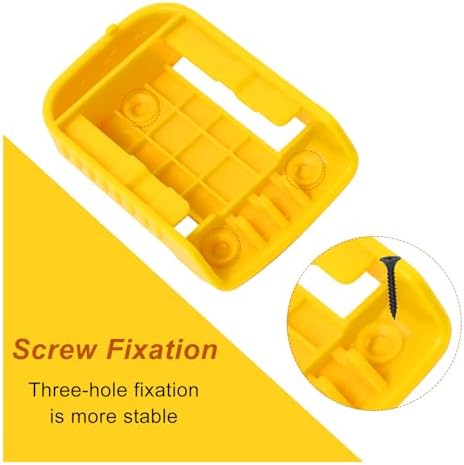 30pas Tool Holders and Battery Holder for Dewalt 20v Wall Mount Hanger Battery Drill Tool Storage Shelf for Milwaukee M18(Yellow) - Image 7
