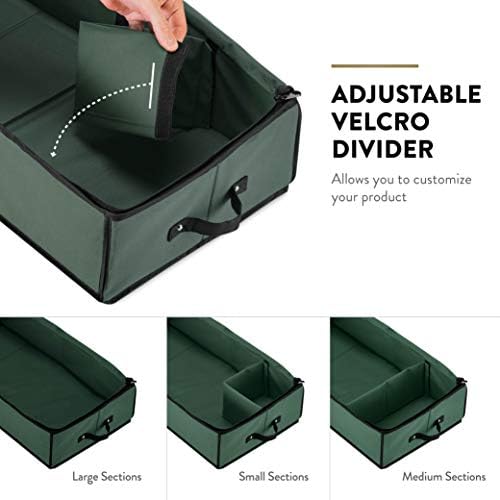 ZOBER Wrapping Paper Storage, Gift Wrapping Organizer Storage, Green/Black - Image 6