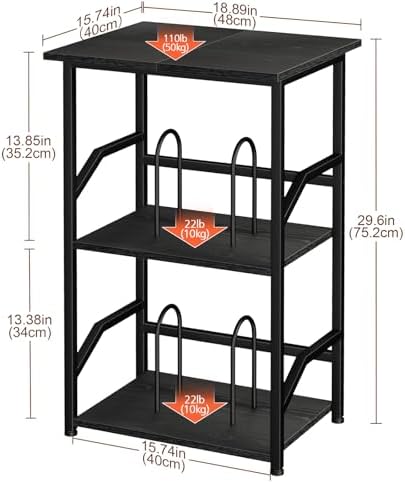 LOAKEKEL Record Player Stand, Large Vinyl Record Storage Up to 200 Albums - Image 6