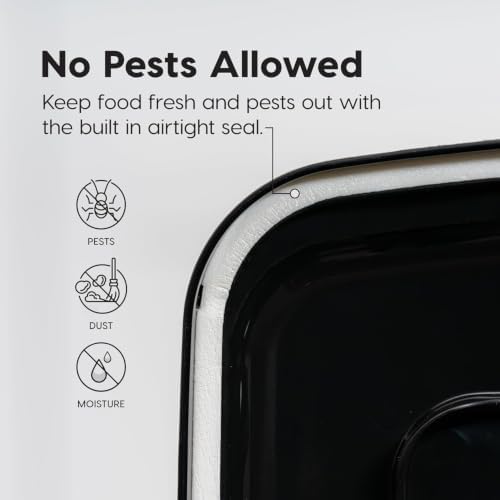 IRIS USA Dog Food Storage Container, Up to 22 lbs, Smoke, Made in USA - Image 6