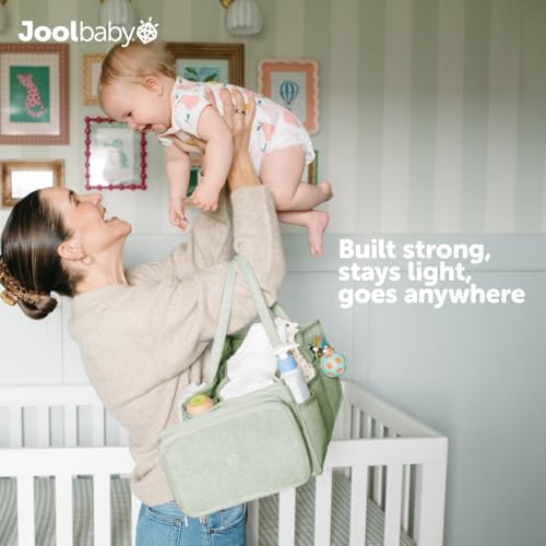 Jool Baby Tag-Along Diaper Caddy – Nursery Storage Organizer for Newborn Essentials – Lightweight & Portable, Large Capacity (Sage) - Image 6