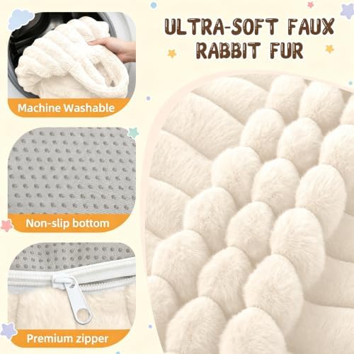 Bean Bag Cover No Filler Stuffed Animal Storage Bean Bag Chair Cover - Image 7