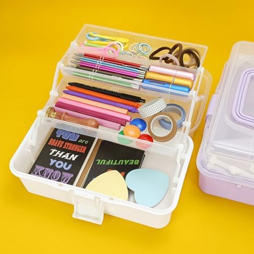 10Inch Tackle Box Organizer and Storage,Three-Layer Sewing Box With 2 Trays - Image 7